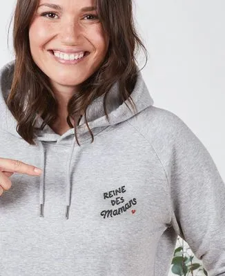 Sweatshirt femme Reine des mamans (brodé)