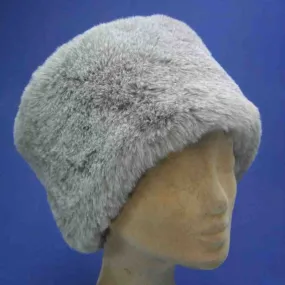 Toque fantaisie en fourrure coloris marmotte | Chapeau hiver femme