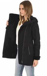 Veste cintrée peau lainée noire La Canadienne - La Canadienne - Vestes et 3/4 Peau Lainée Noir