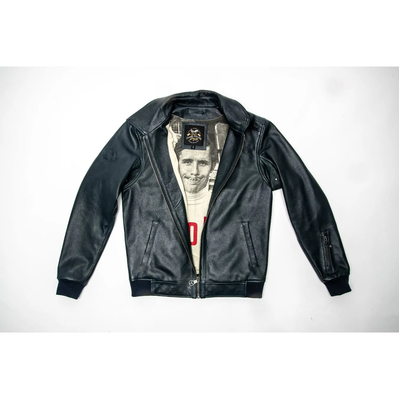 Veste JACKY ICKX Cuir Bleu pour homme