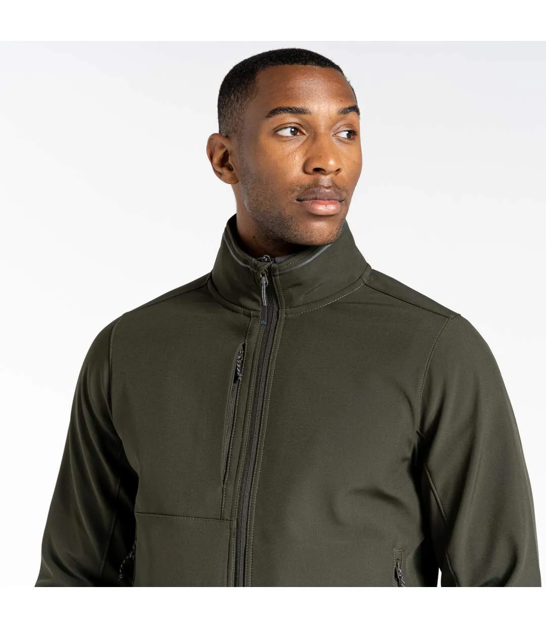 Veste softshell expert basecamp homme vert kaki Craghoppers